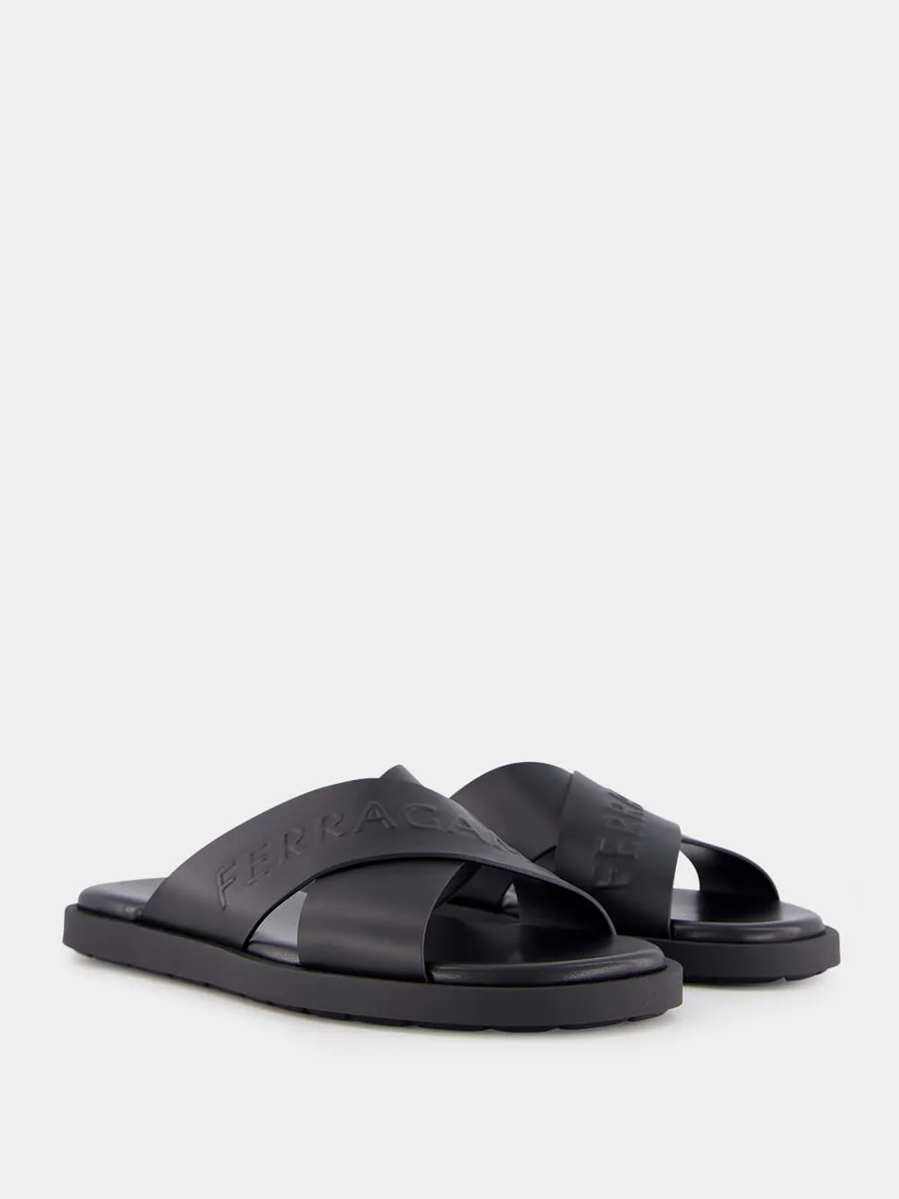 Calfskin Sandal with Crossover Straps sold by Fashion Clinic product image thumbnail 3