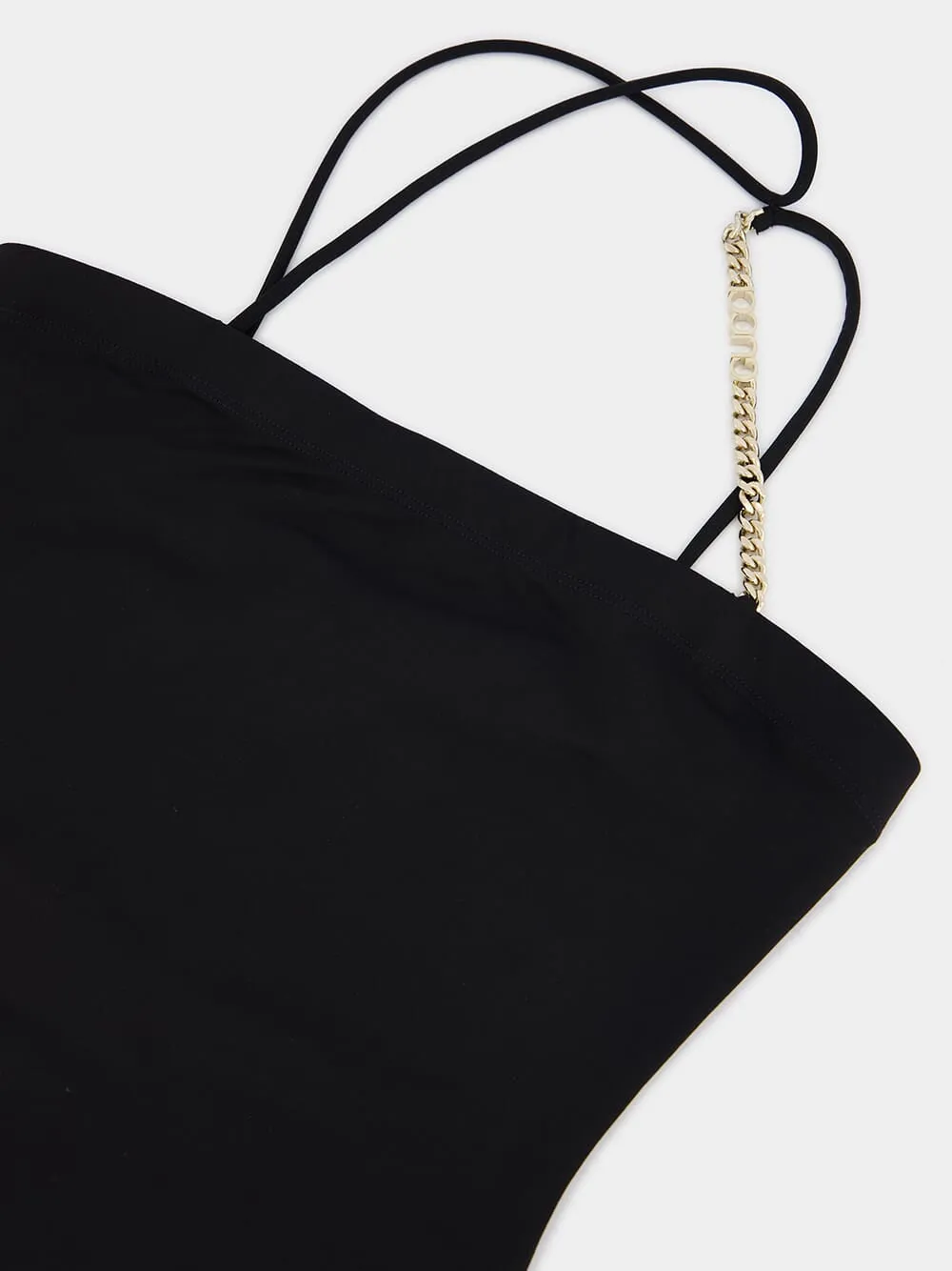 Black Sparkling Jersey Swimsuit sold by Fashion Clinic product image thumbnail 3