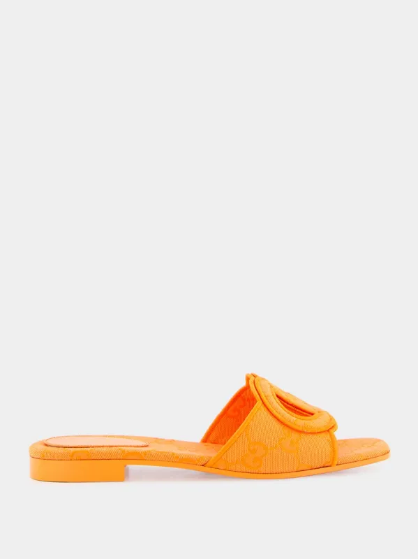 Interlocking G Orange Slide Sandal sold by Fashion Clinic