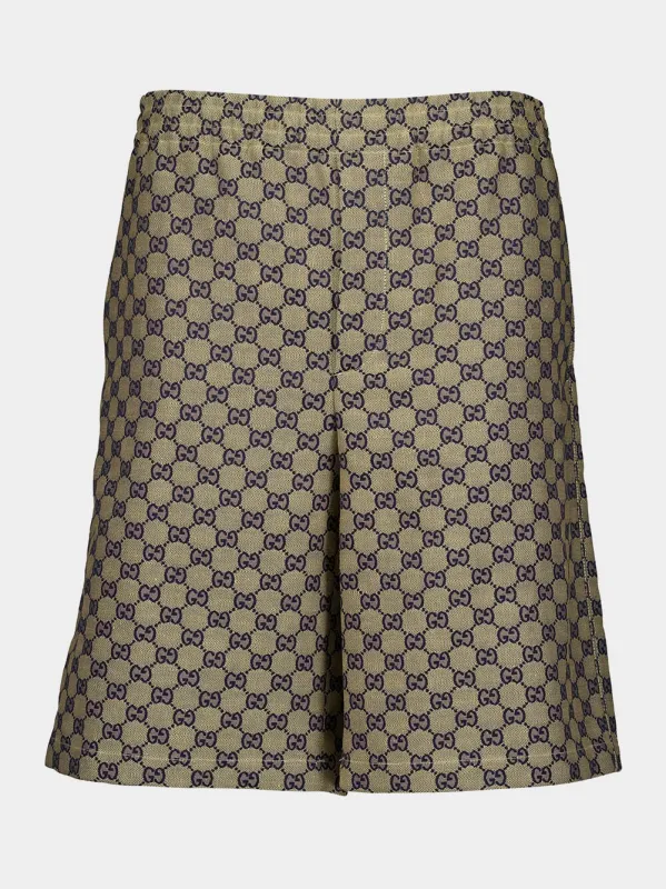 GG Linen Blend Shorts sold by Fashion Clinic