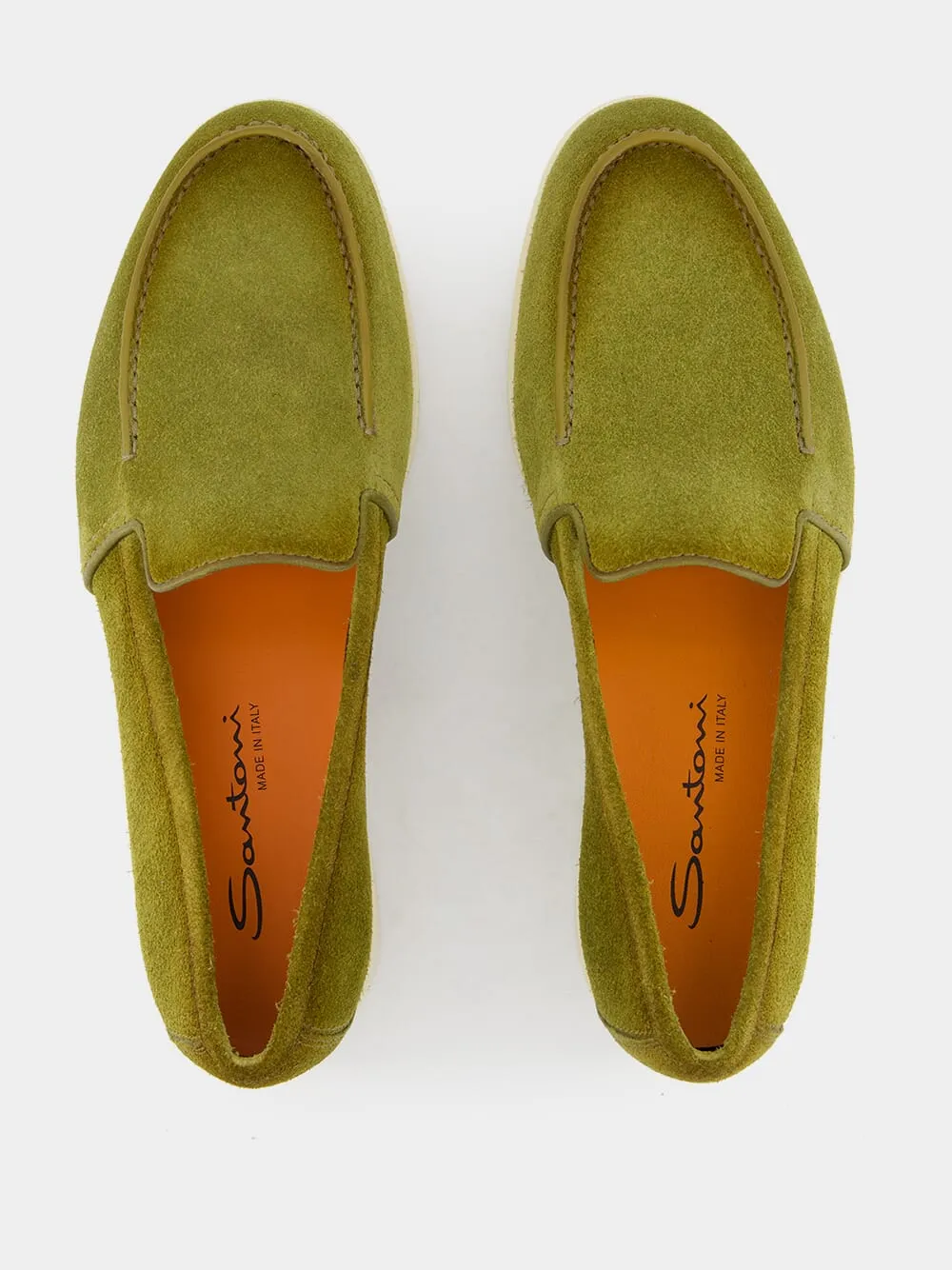 Malibu Green Suede Loafers sold by Fashion Clinic product image thumbnail 4