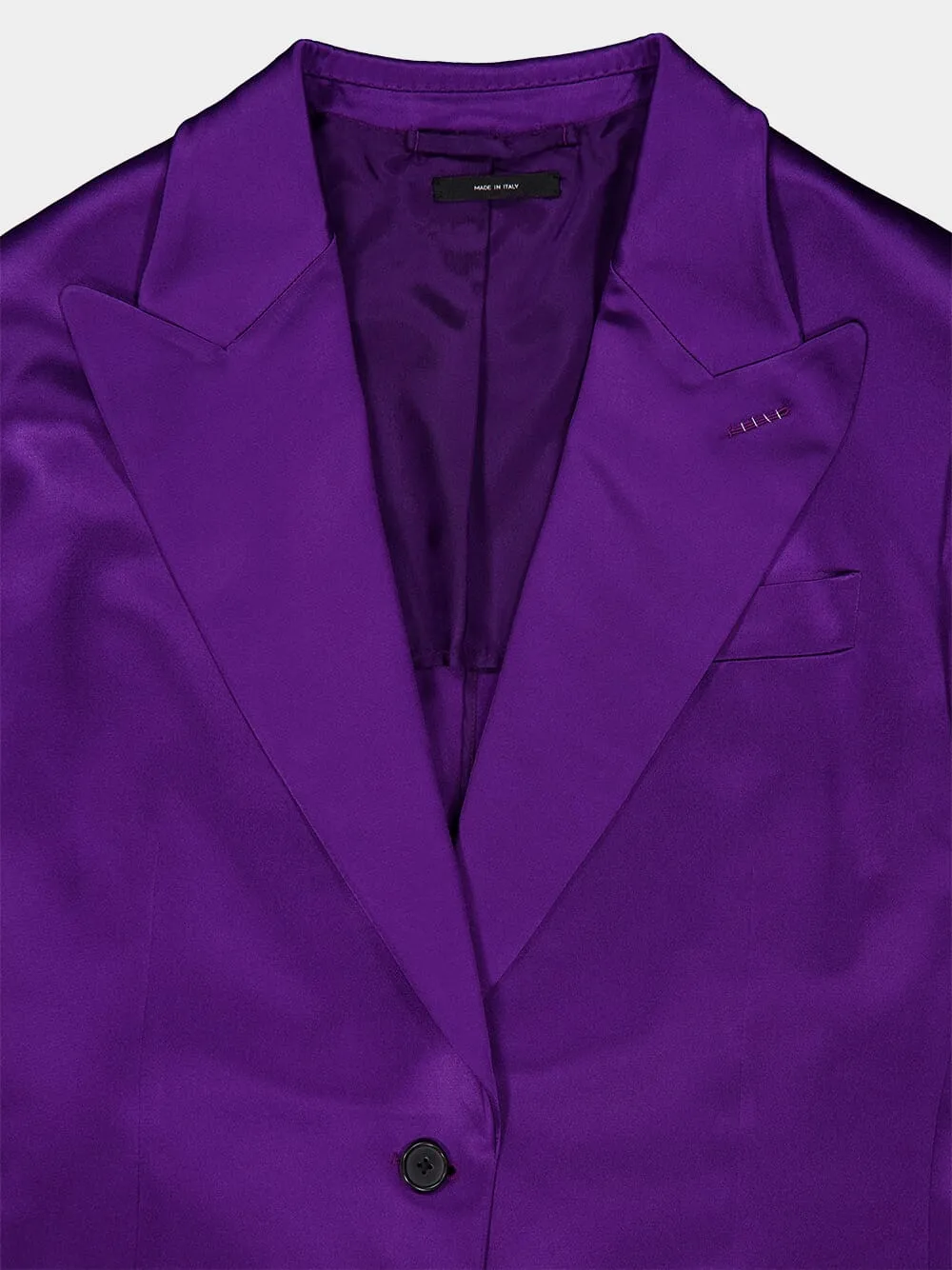 Single-Breasted Satin Blazer sold by Fashion Clinic product image thumbnail 3