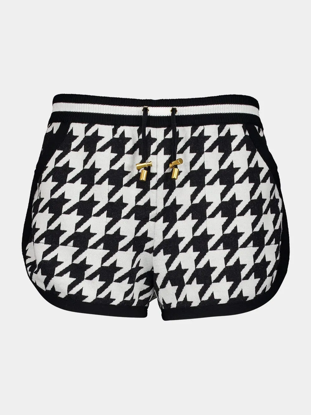 Houndstooth Jacquard Knit Shorts sold by Fashion Clinic