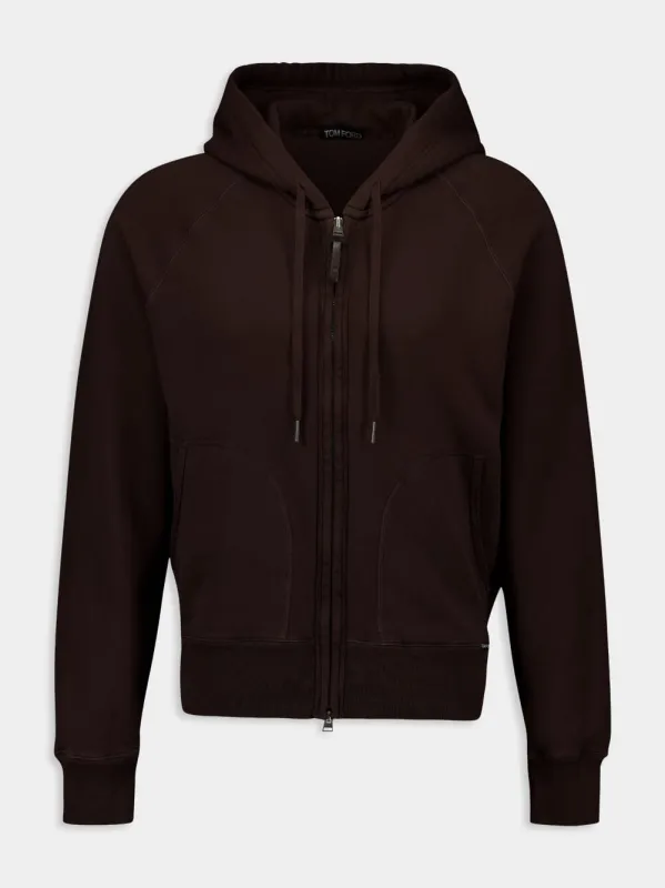 Brown Garment Dyed Hoodie sold by Fashion Clinic