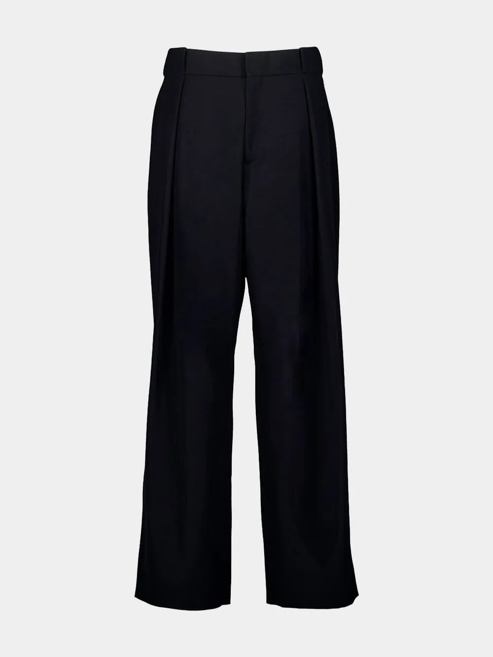 Wide-Leg Wool Trousers sold by Fashion Clinic