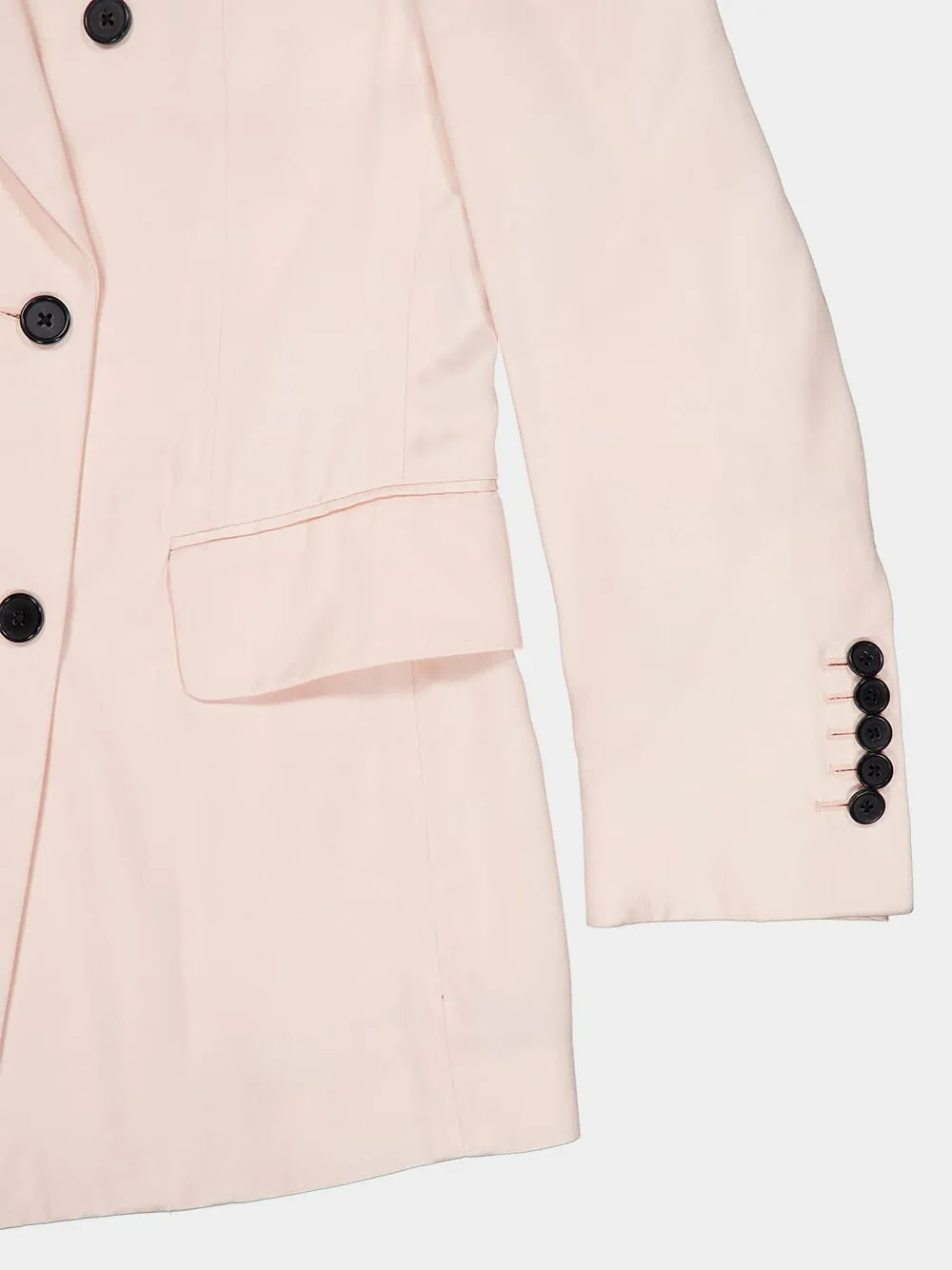 Light Pink Double-Breasted Blazer sold by Fashion Clinic product image thumbnail 4