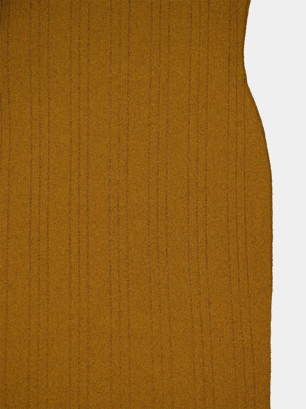 Camel Button-Embellished Midi Dress sold by Fashion Clinic product image thumbnail 4