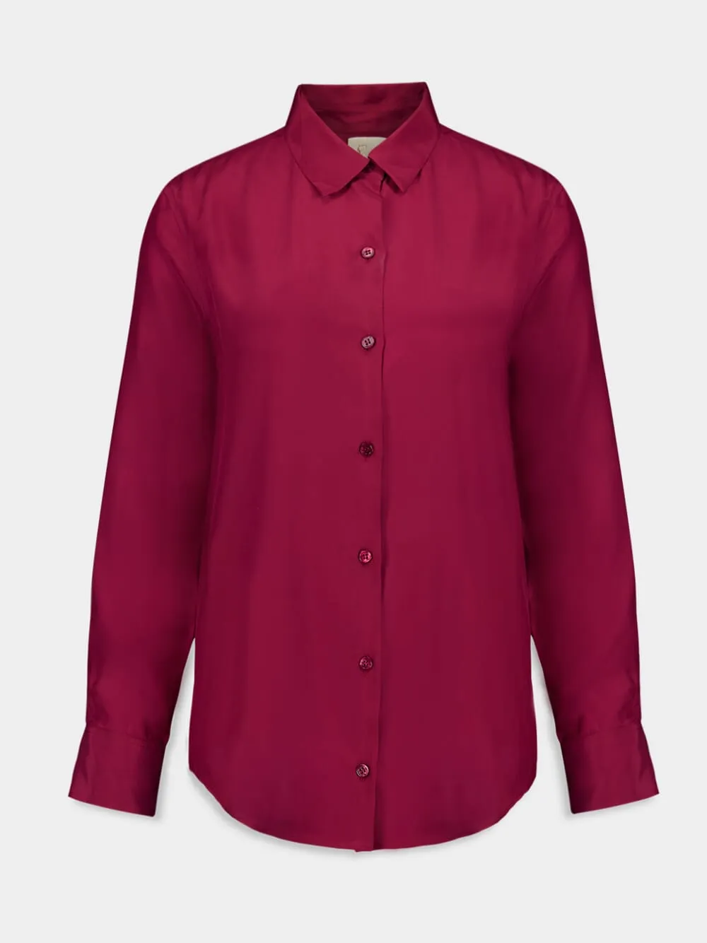 Ametista Bordeaux Silk Shirt sold by Fashion Clinic