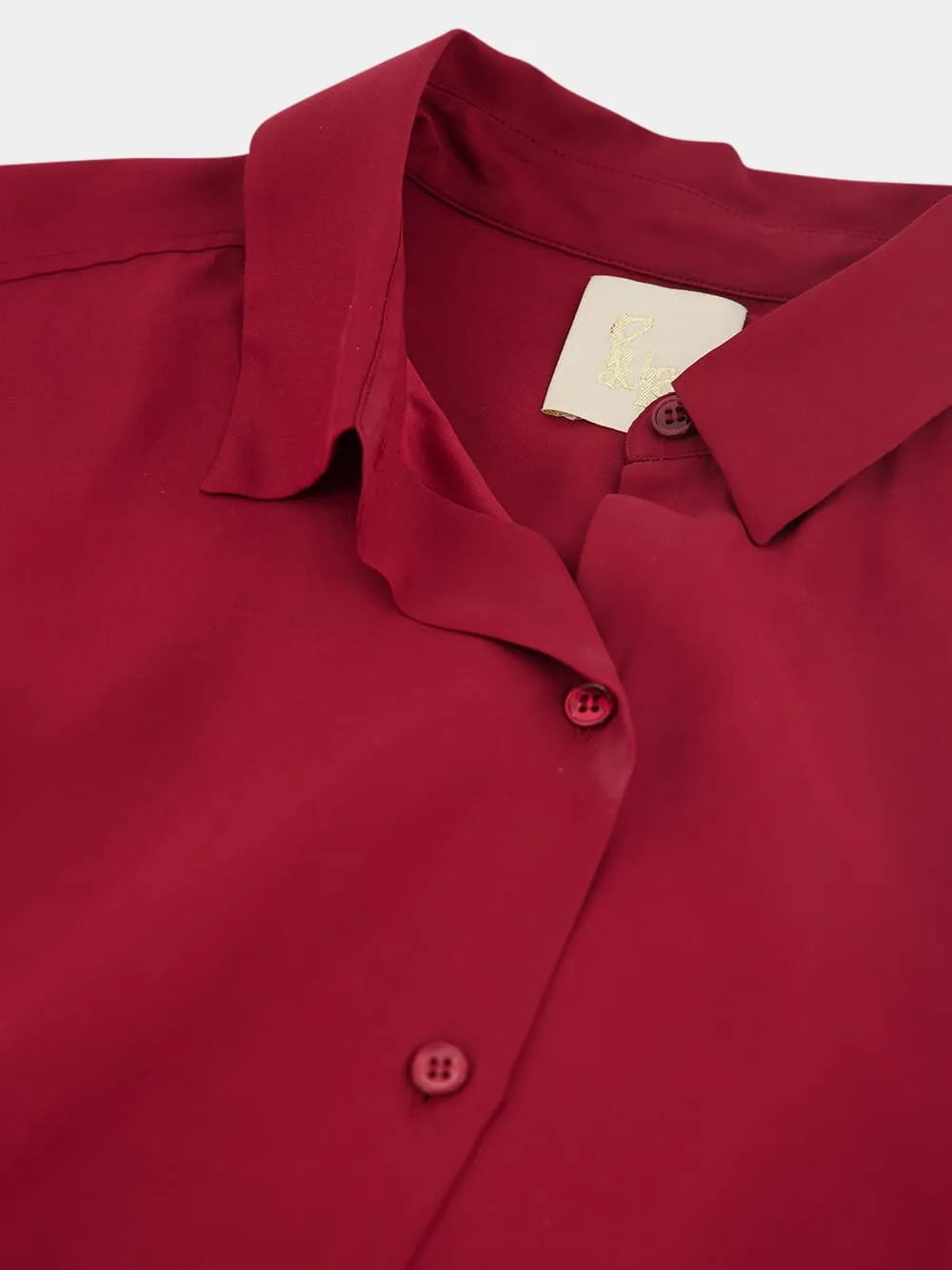 Ametista Bordeaux Silk Shirt sold by Fashion Clinic product image thumbnail 4