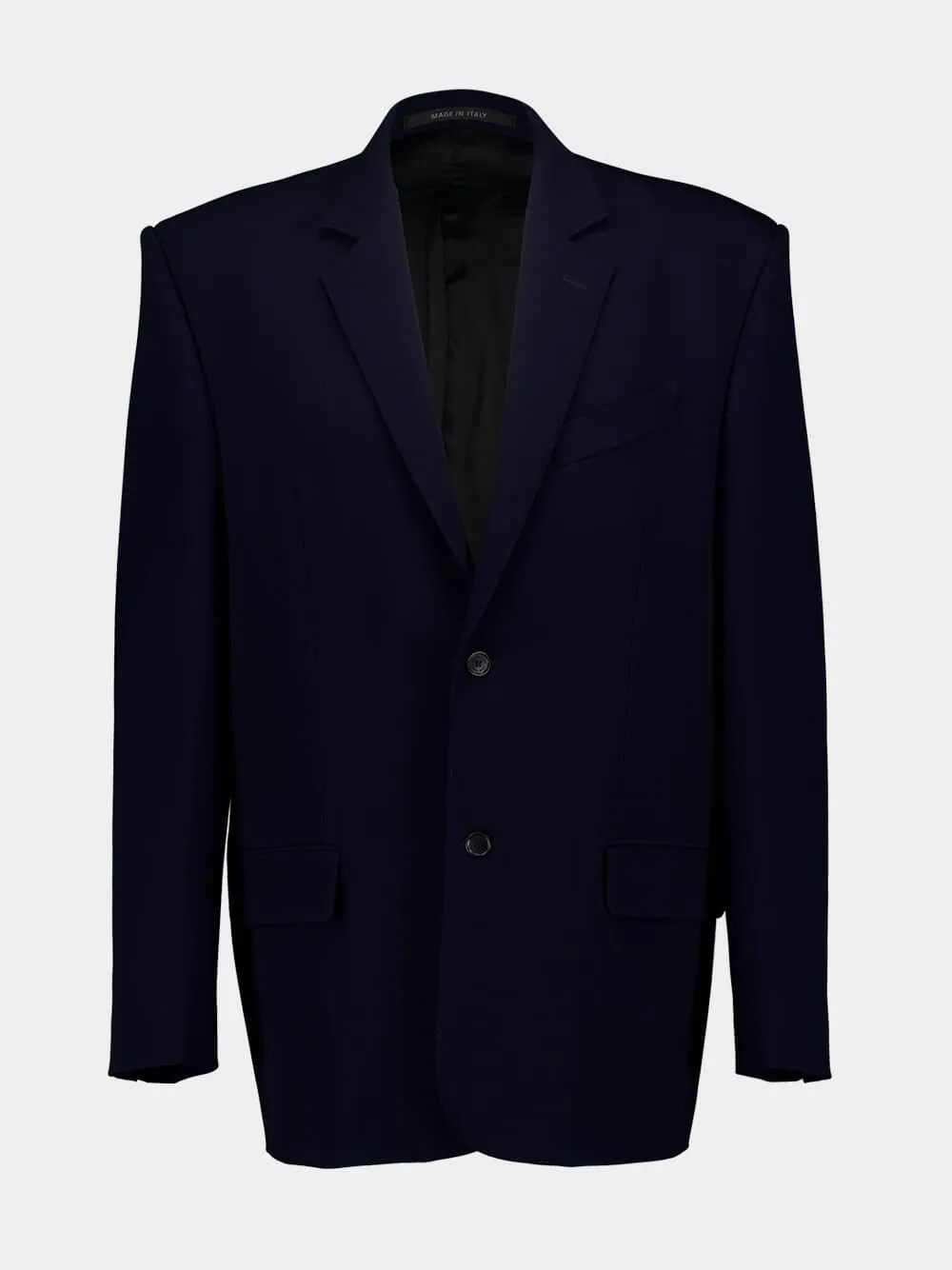 Single-Breasted Navy Blazer sold by Fashion Clinic