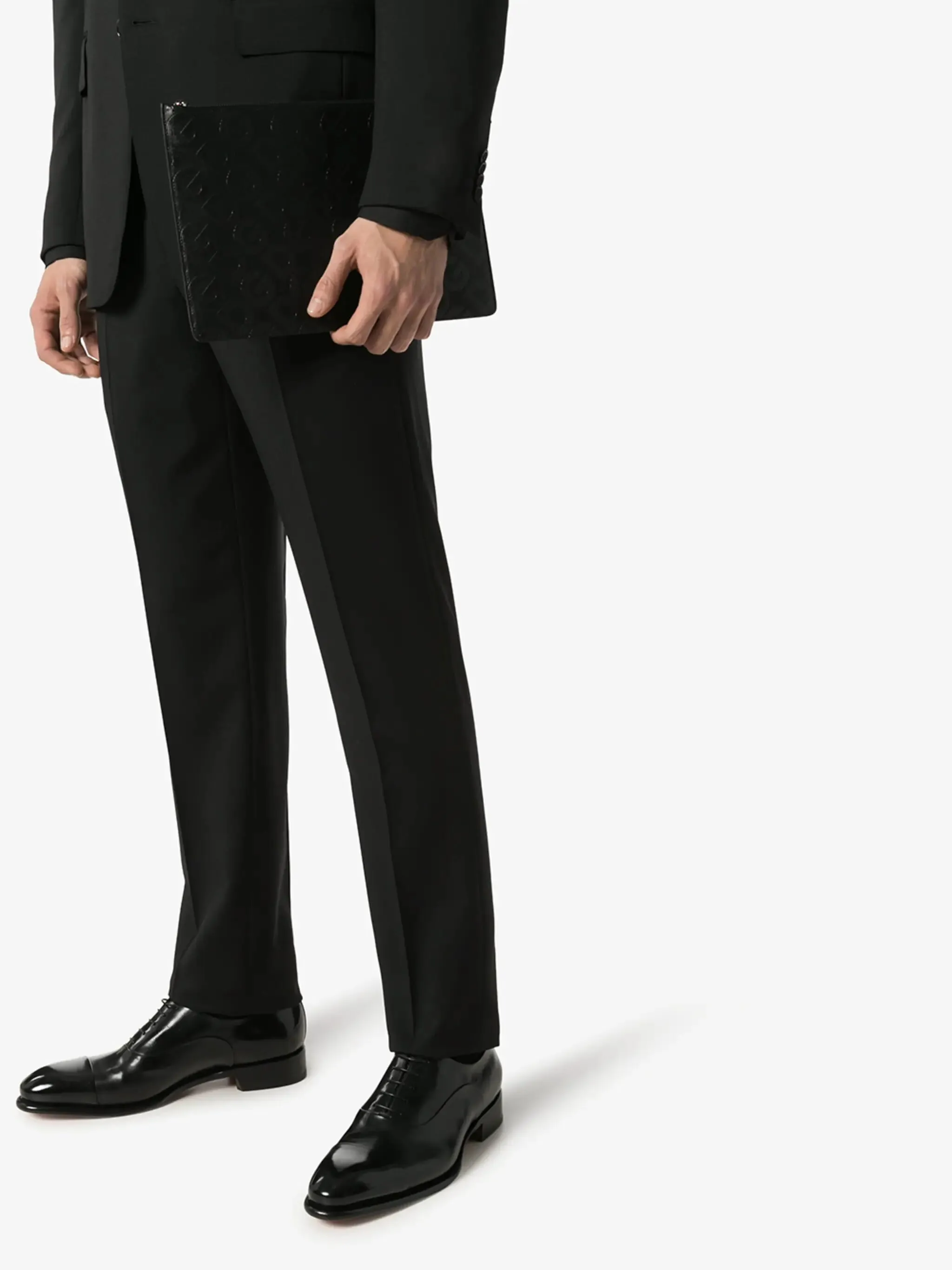 Polished Black Leather Oxford Shoes sold by Fashion Clinic product image thumbnail 2