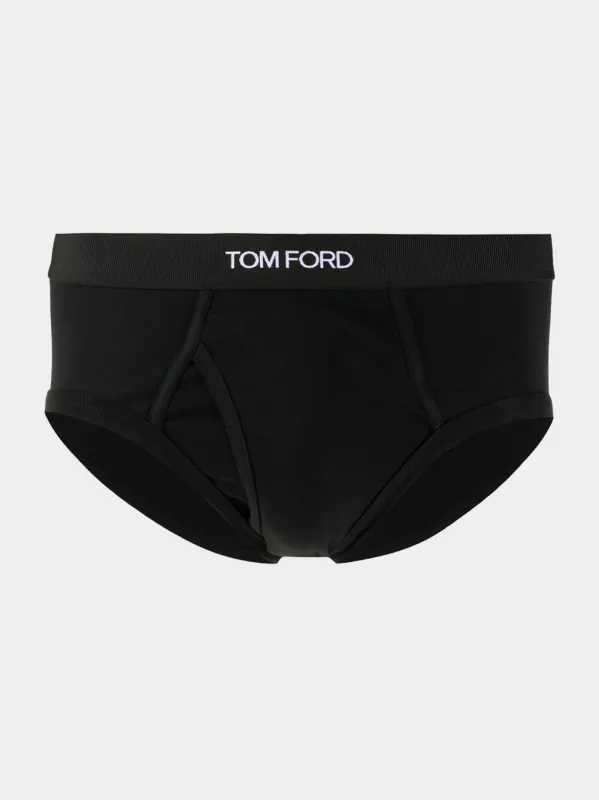 Logo briefs sold by Fashion Clinic