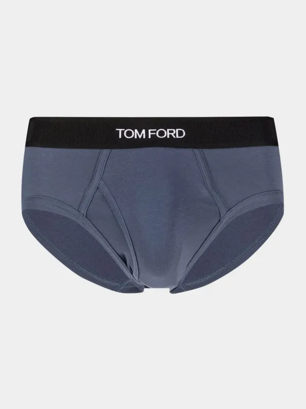 Logo briefs sold by Fashion Clinic