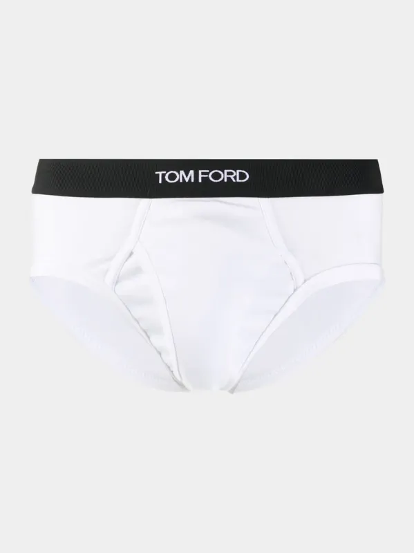 White cotton briefs sold by Fashion Clinic