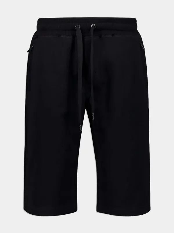 DG Essentials Logo-Plaque Jersey Shorts sold by Fashion Clinic