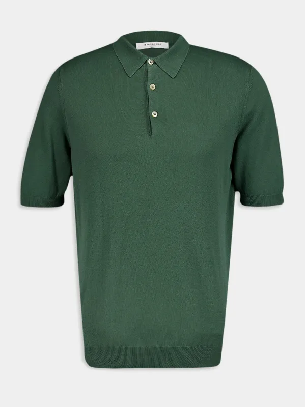 Cotton Green Polo T-Shirt sold by Fashion Clinic