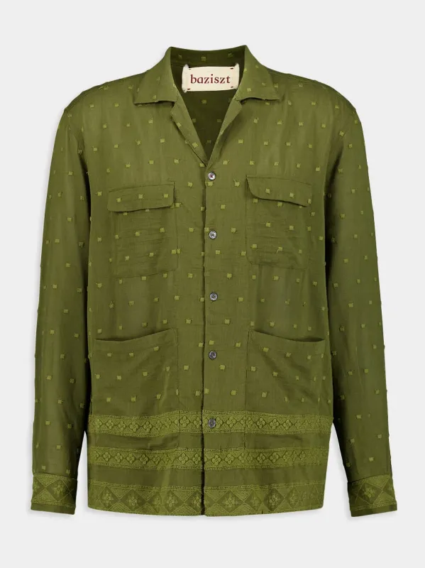 Fluffy Green Shirt sold by Fashion Clinic