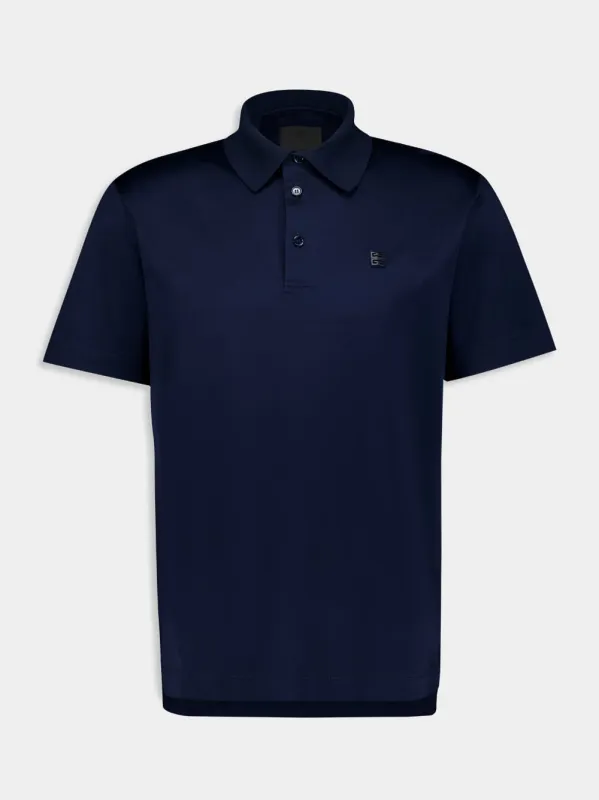 Blue Cotton Polo sold by Fashion Clinic
