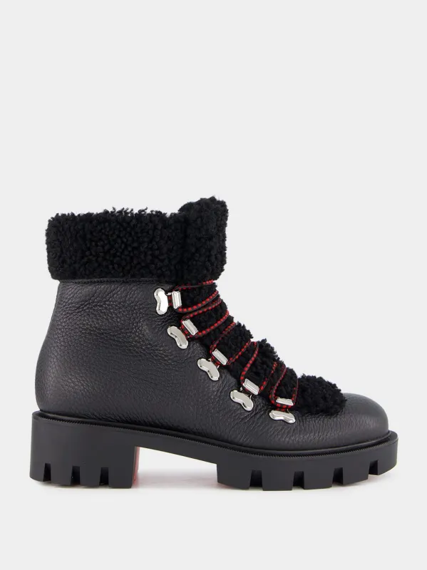 Edelvizir Shearling Boots made by Christian Louboutin