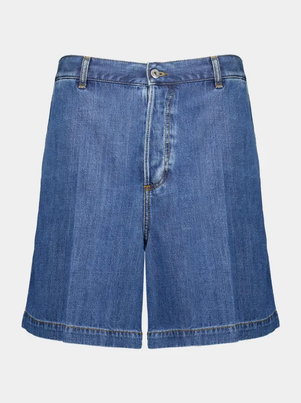 Denim Bermuda Shorts sold by Fashion Clinic