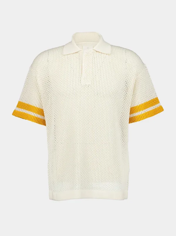 Crochet Polo Shirt sold by Fashion Clinic
