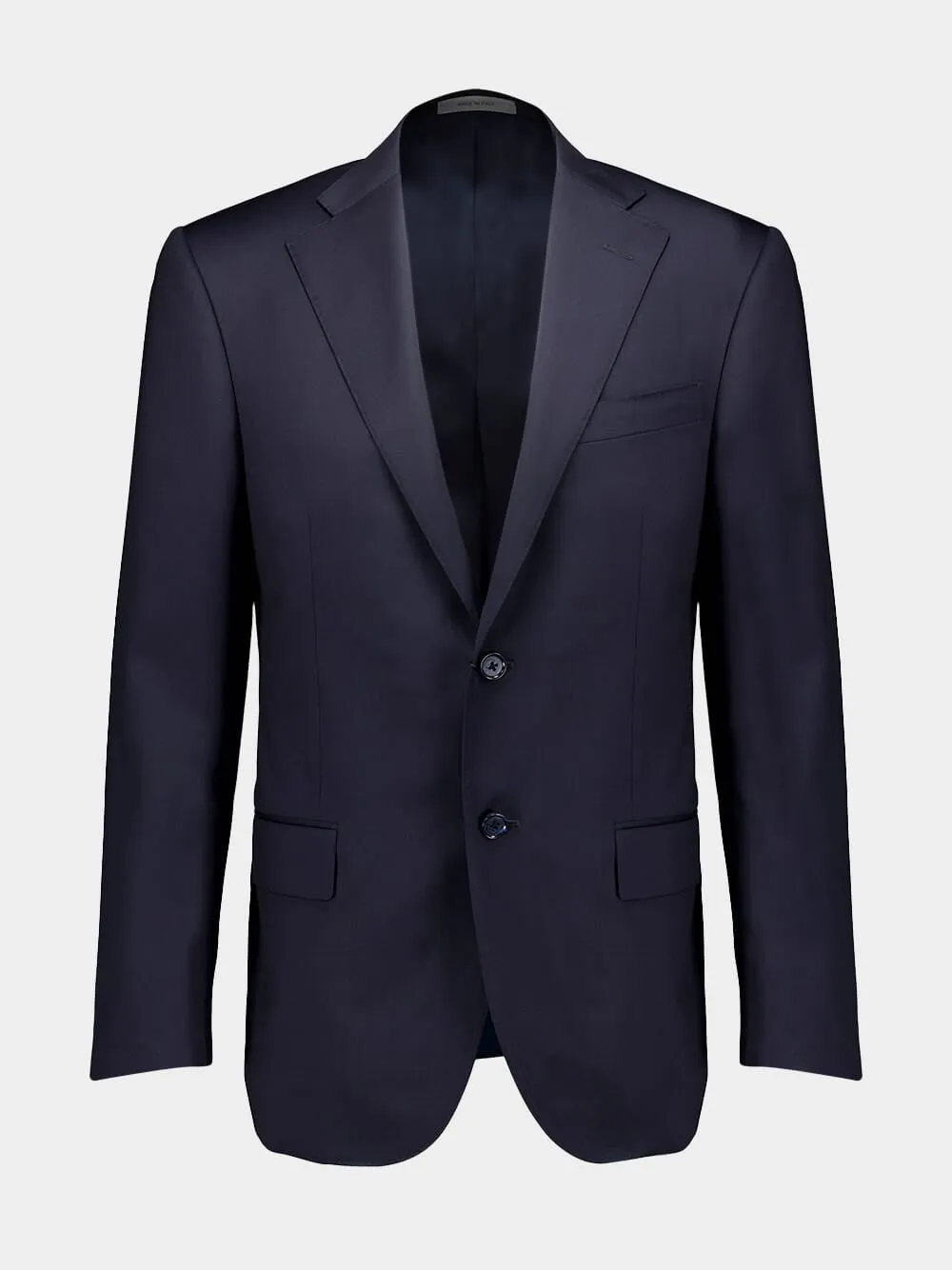 Single-Breasted Wool Navy Suit sold by Fashion Clinic product image thumbnail 2