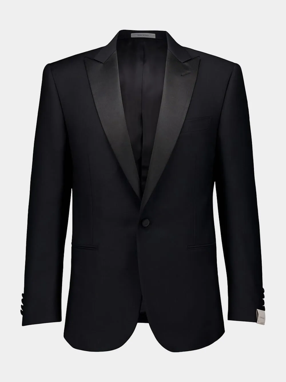 Single-Breasted Virgin-Wool Black Suit sold by Fashion Clinic product image thumbnail 2