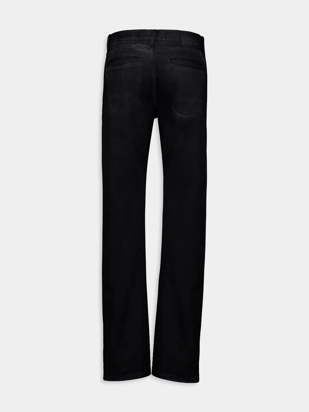 Logo Patch Straight Jeans sold by Fashion Clinic product image thumbnail 2