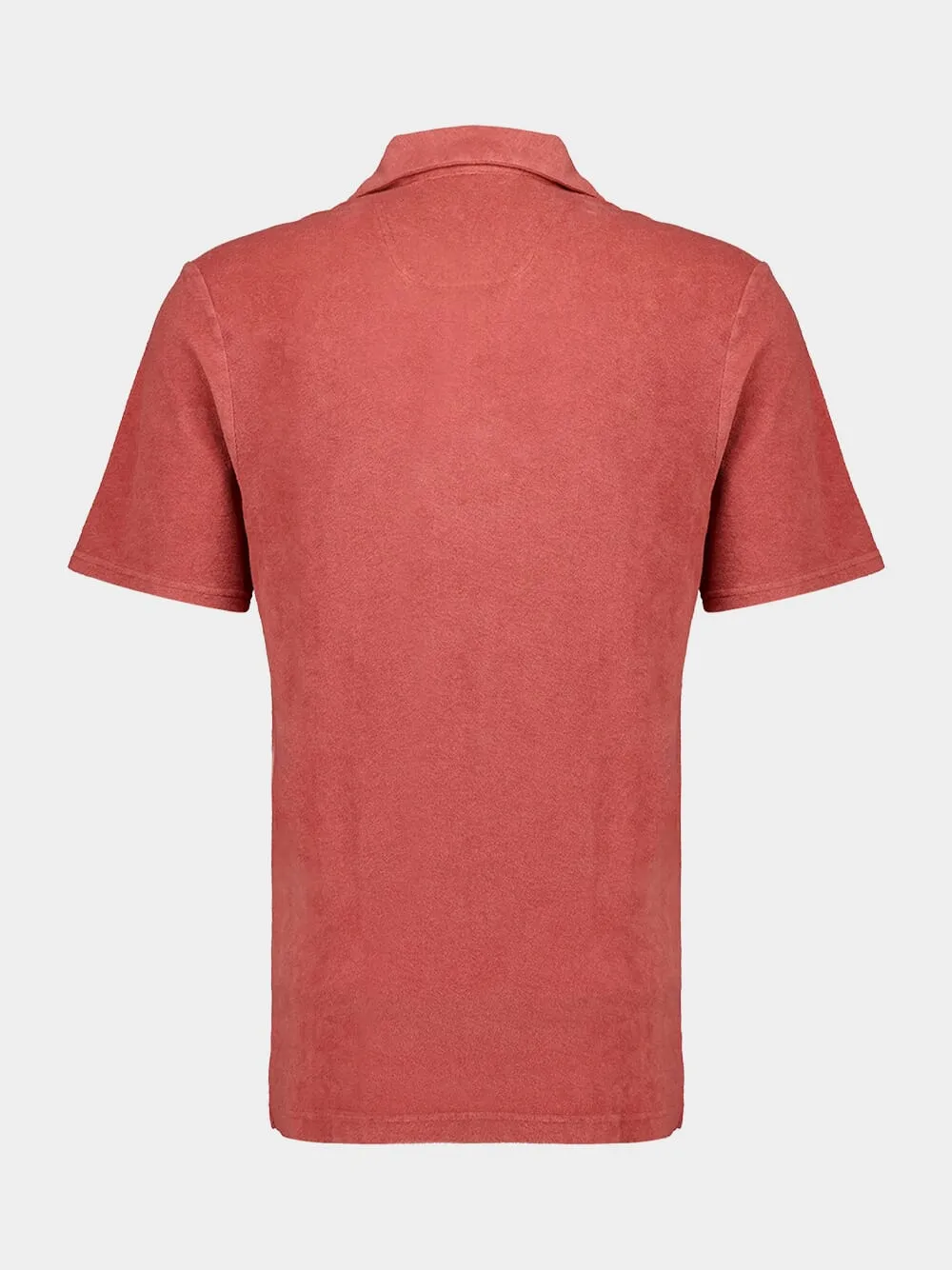 Dusty Coral Faustino Terry Cotton Polo sold by Fashion Clinic product image thumbnail 2