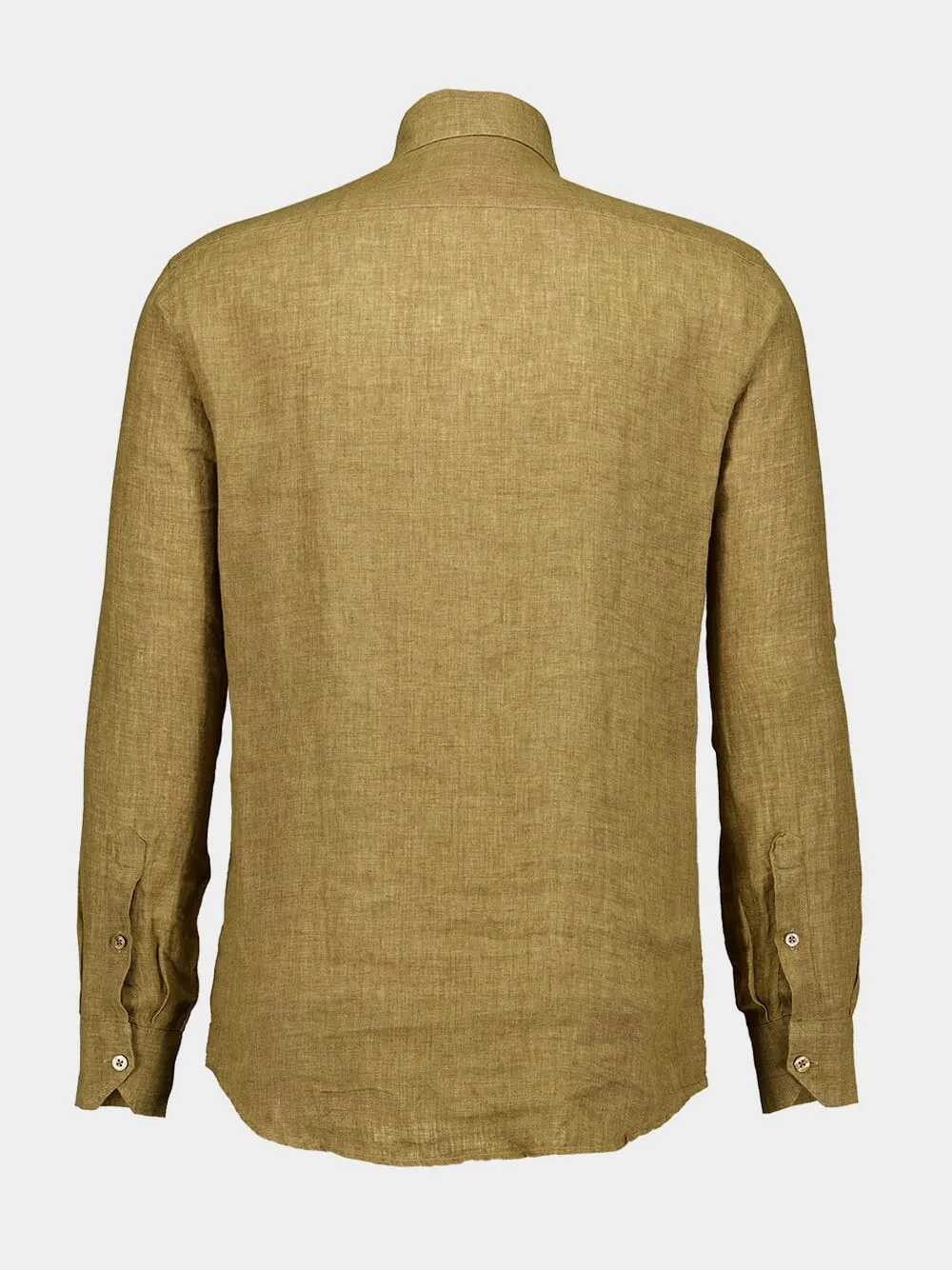 Antonio Khaki Brown Linen Shirt sold by Fashion Clinic product image thumbnail 2