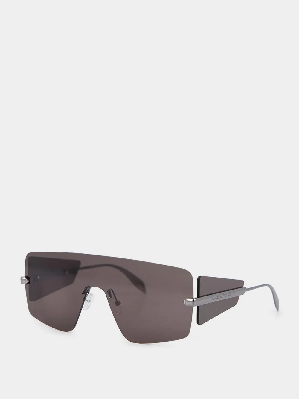 Dark Grey Shield Sunglasses sold by Fashion Clinic product image thumbnail 3