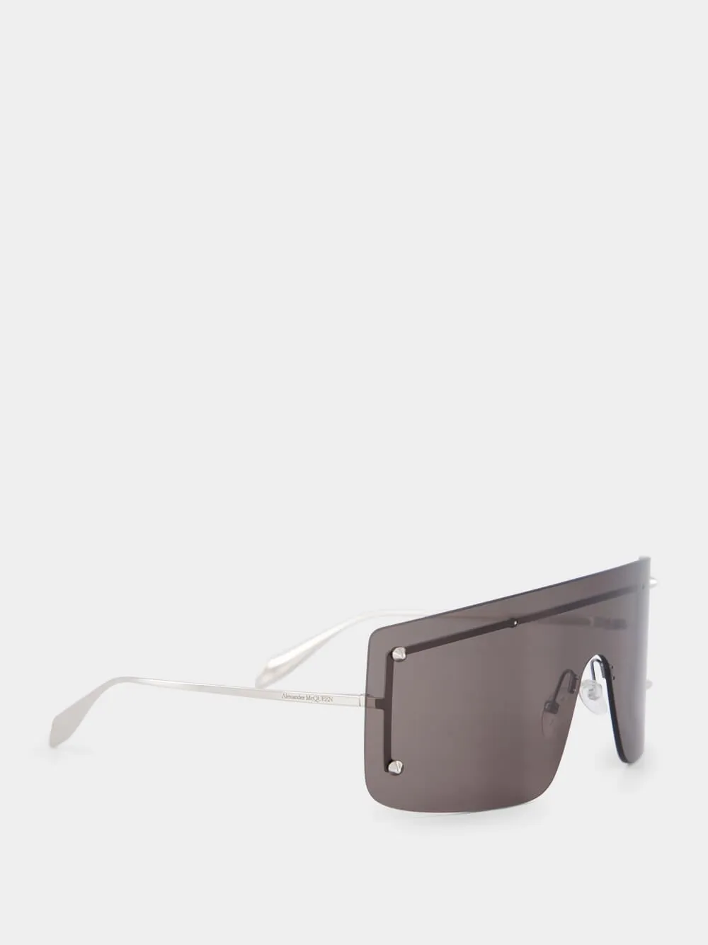 Smoke Spike Studs Mask Sunglasses sold by Fashion Clinic product image thumbnail 2