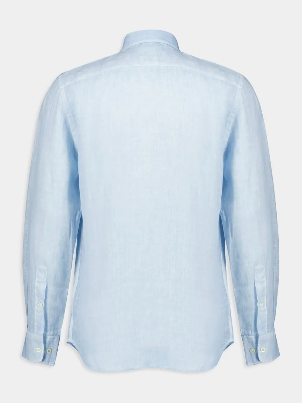 Sky Blue Linen Shirt sold by Fashion Clinic product image thumbnail 2