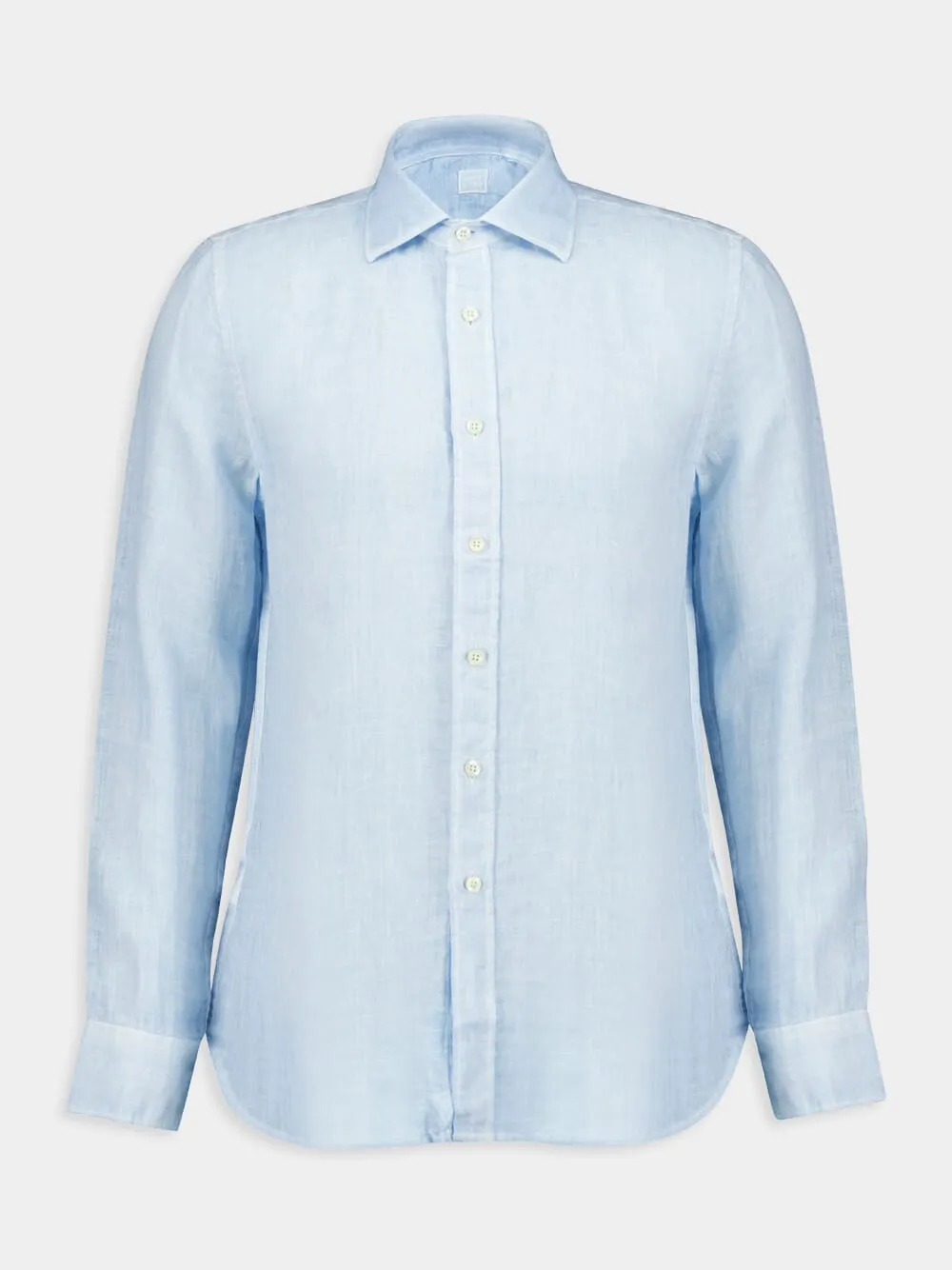 Sky Blue Linen Shirt sold by Fashion Clinic