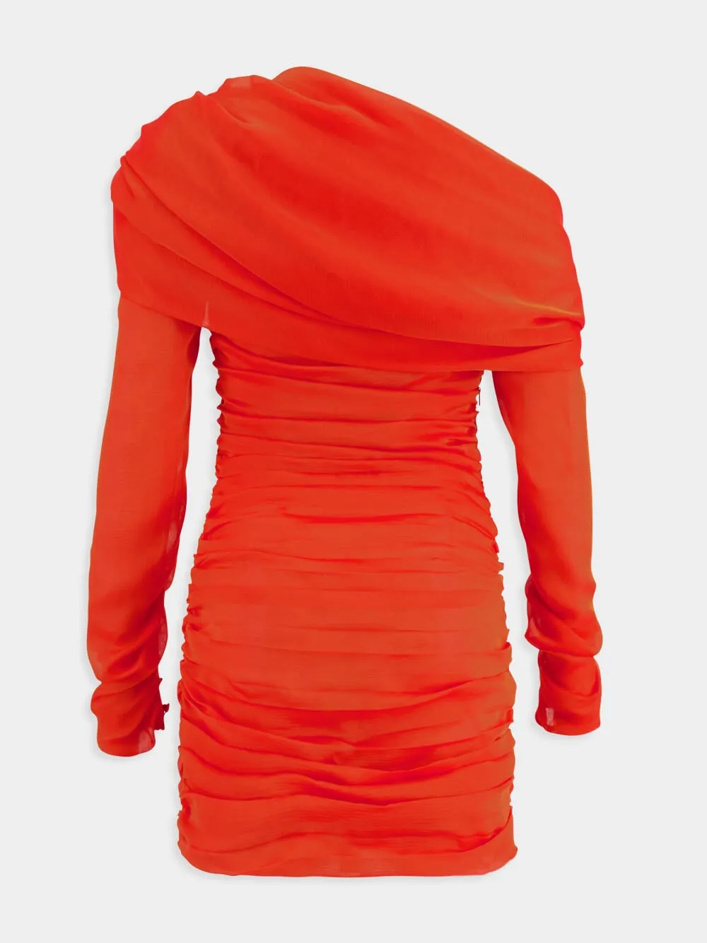 Silk Muslin One-Shoulder Dress sold by Fashion Clinic product image thumbnail 2