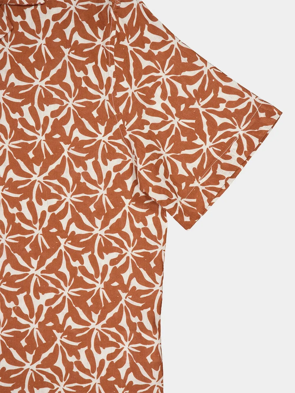 Roberto Linen Floral Shirt sold by Fashion Clinic product image thumbnail 5