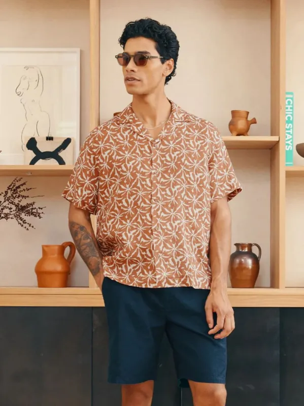 Roberto Linen Floral Shirt made by Fashion Clinic