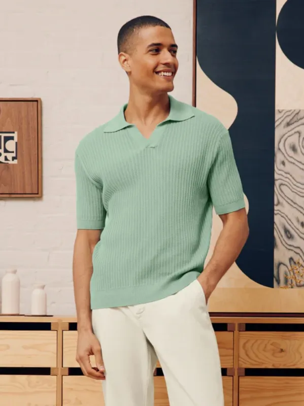 Rino Chain Stitch Polo sold by Fashion Clinic