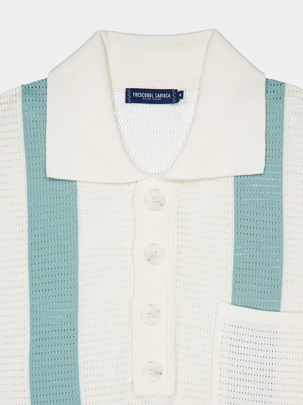 Clemente Crochet Stripe Polo sold by Fashion Clinic product image thumbnail 4