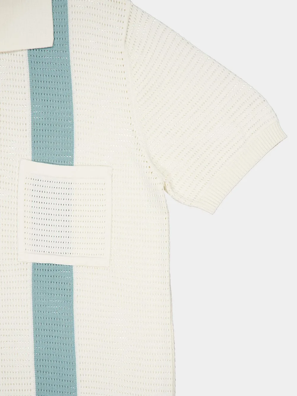 Clemente Crochet Stripe Polo sold by Fashion Clinic product image thumbnail 5