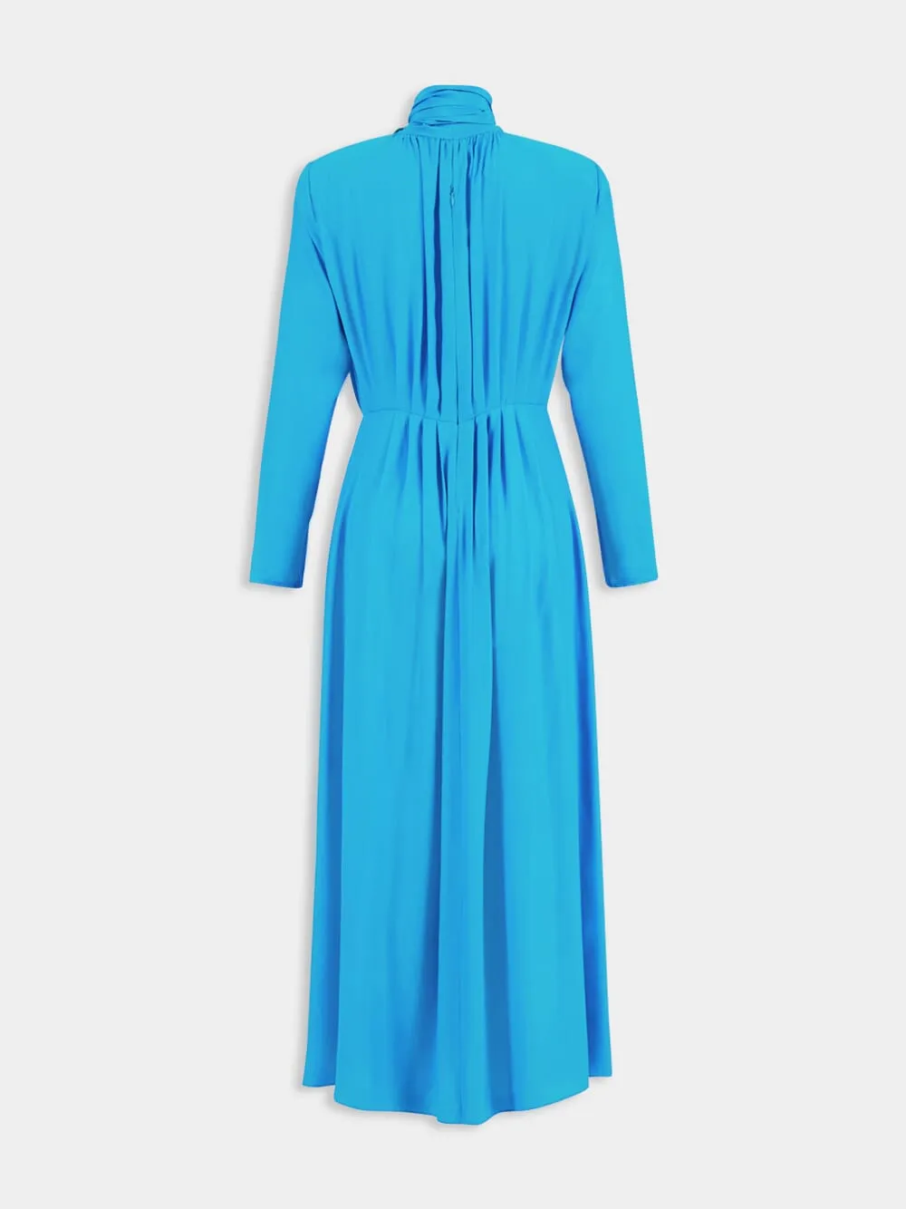 Perseus Silk Maxi Dress With Detachable Flower Brooch sold by Fashion Clinic product image thumbnail 3