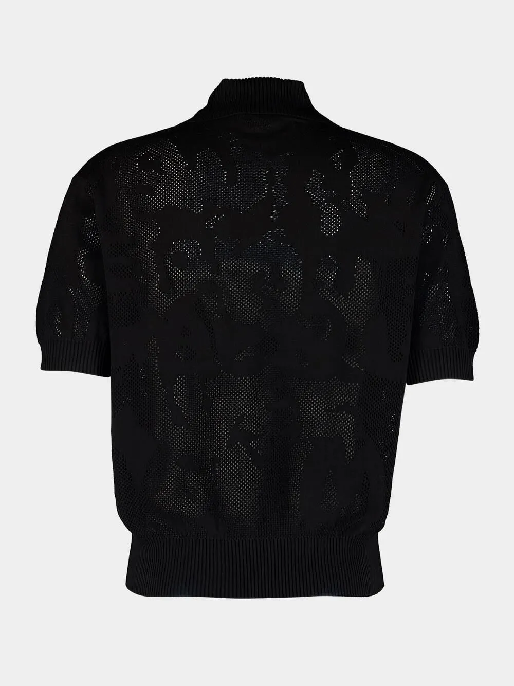 Graffiti Mesh Cotton Polo sold by Fashion Clinic product image thumbnail 2