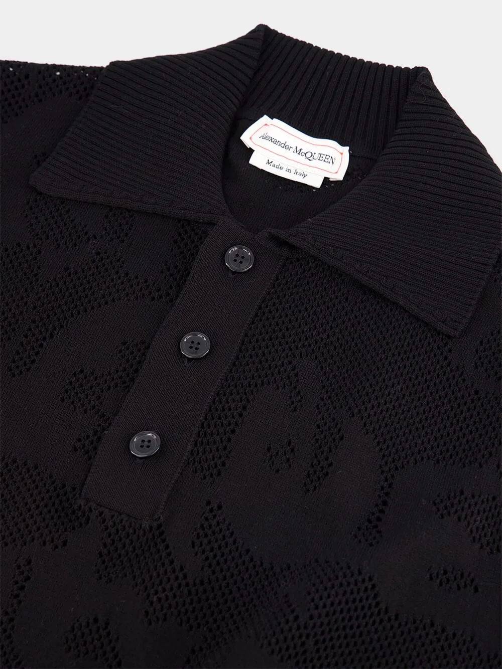 Graffiti Mesh Cotton Polo sold by Fashion Clinic product image thumbnail 3