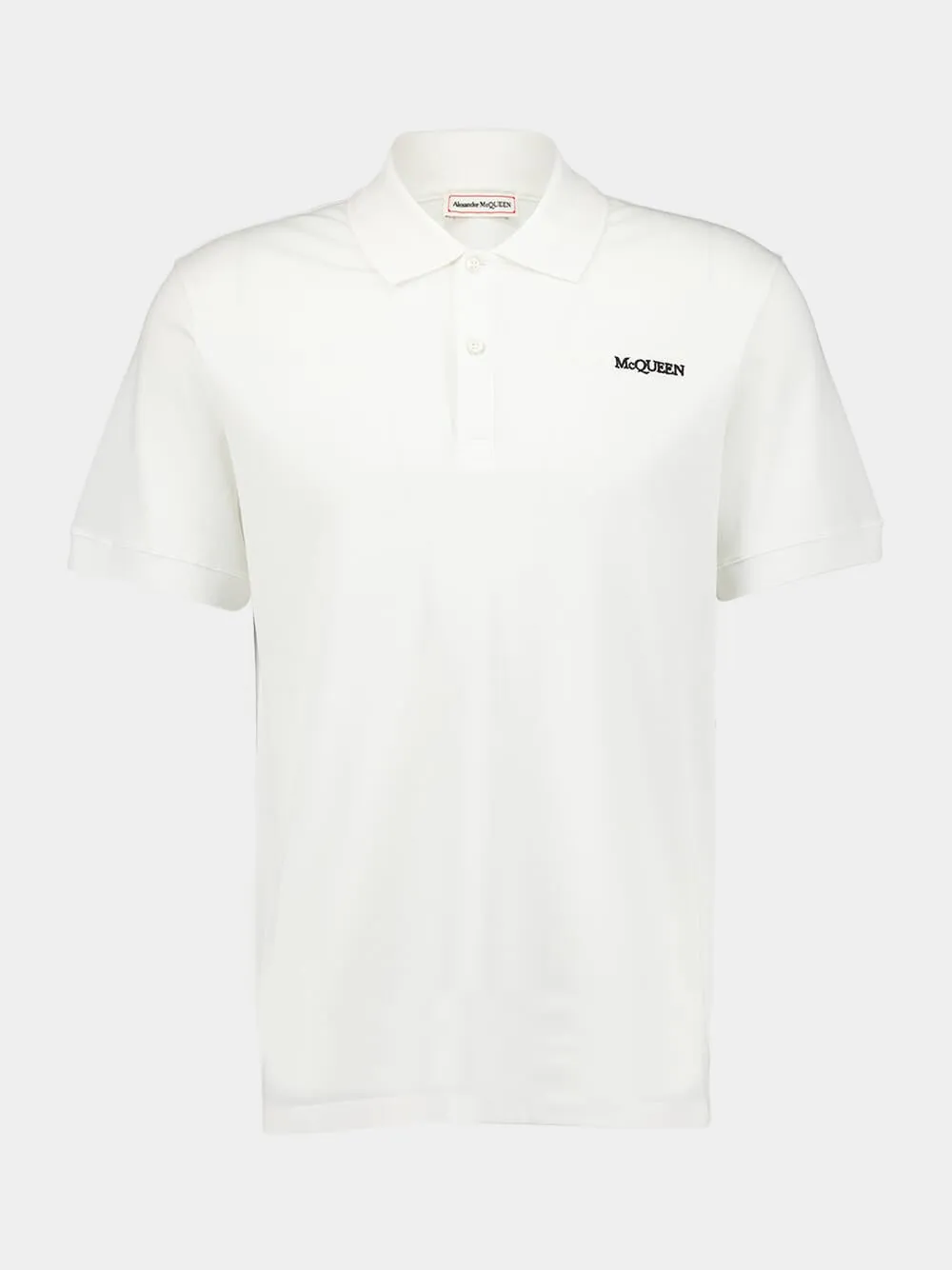 White Cotton Polo Piquet sold by Fashion Clinic