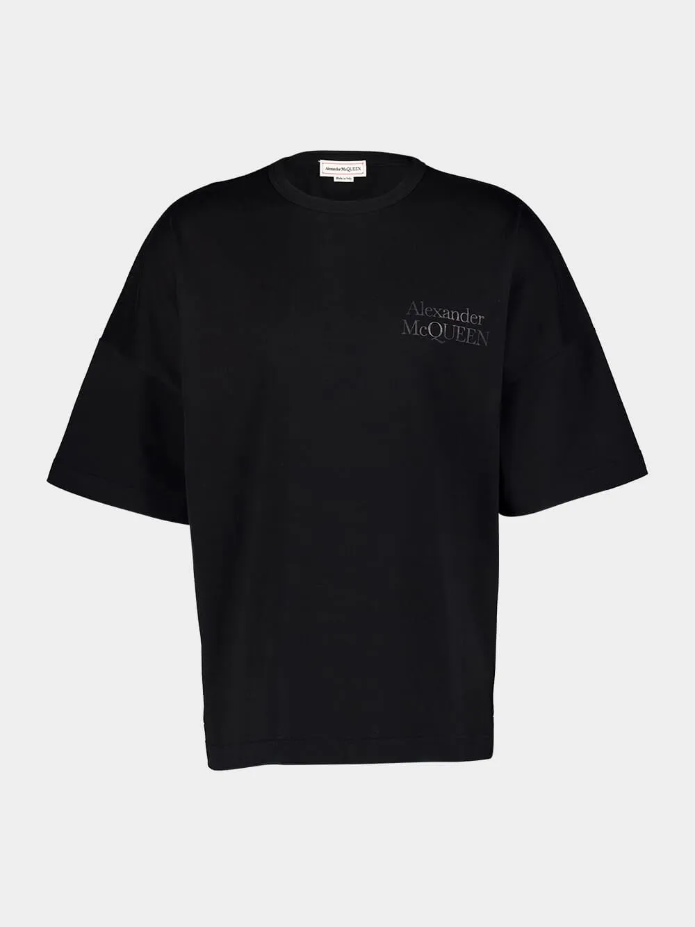 Exploded Logo Oversized Black T-Shirt sold by Fashion Clinic
