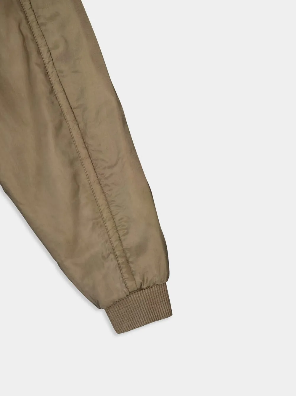 Twill Teddy Bomber Jacket sold by Fashion Clinic product image thumbnail 5