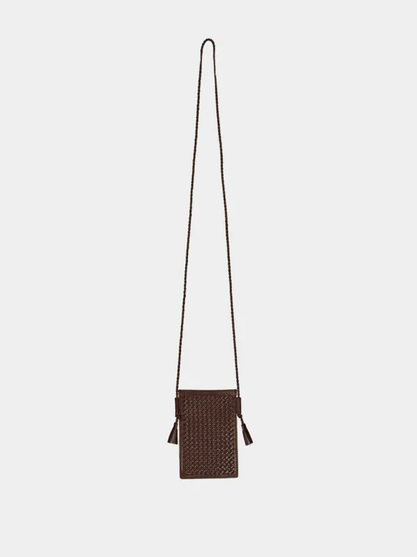Dark Brown Pic Pocket Leather Bag sold by Fashion Clinic
