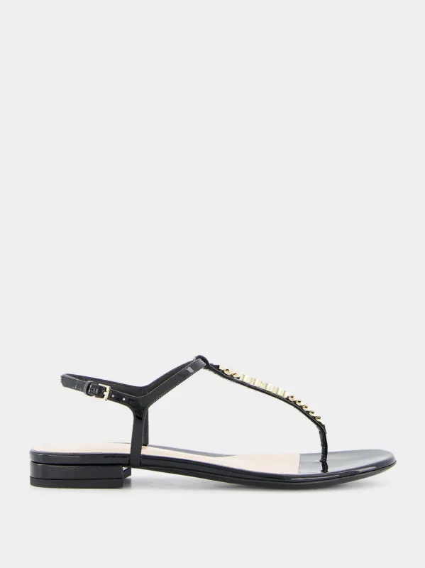 Signoria Patent Thong Sandal sold by Fashion Clinic