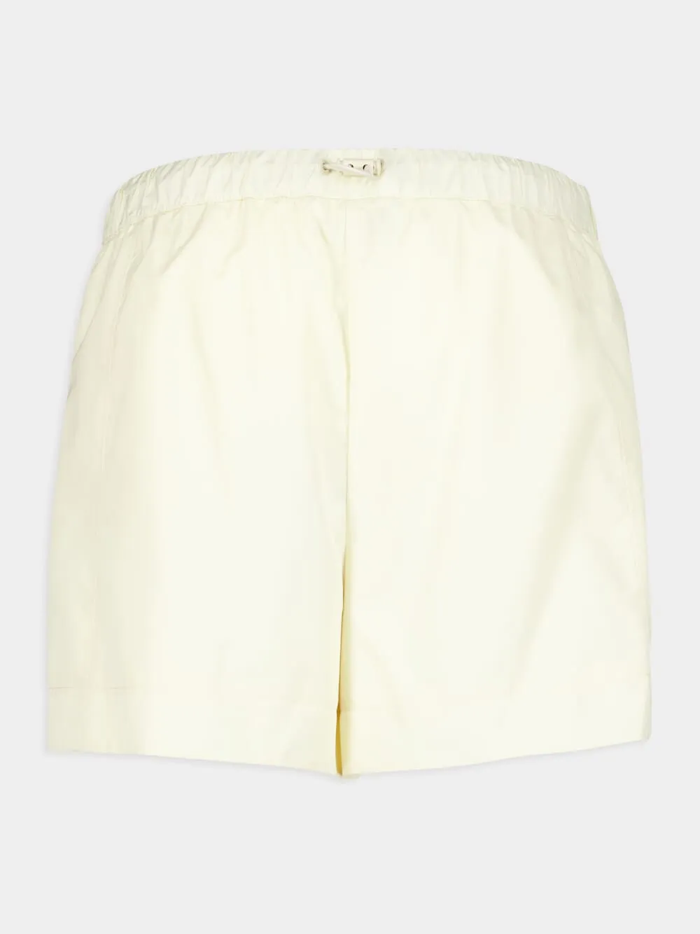 Cream Nylon Logo Shorts sold by Fashion Clinic product image thumbnail 3