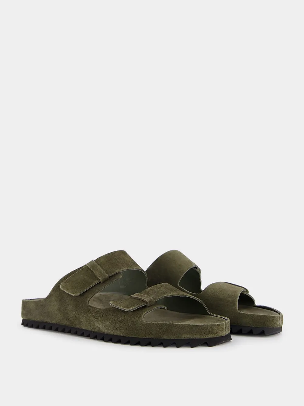 Agorà Green Suede Slides sold by Fashion Clinic product image thumbnail 3